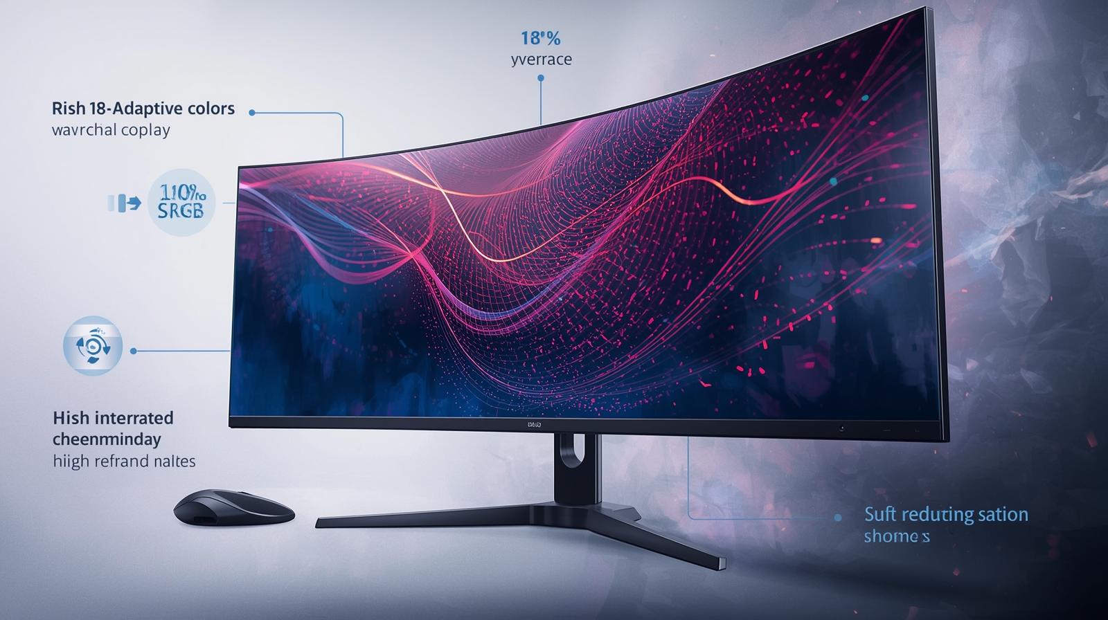 Monitor Curvo 1800R Sceptre de 24” Full HD 1080p, 75Hz, HDMI/VGA, con Altavoces y Montaje VESA
